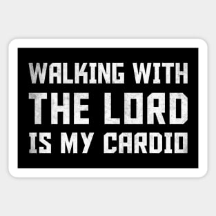 Walking With The Lord Is My Cardio Sticker